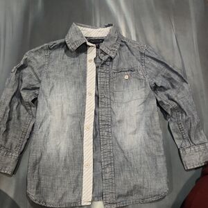 Tommy Hilfiger Denim Blue Button Down Shirt